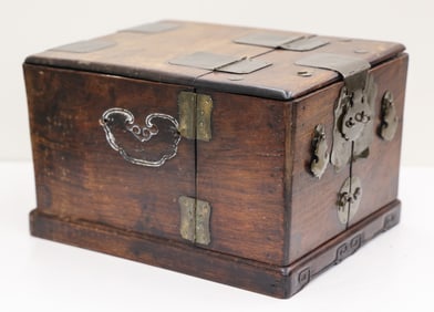 Chinese Rosewood Dresser Box with Mirror