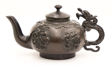 Japanese Du Yun Bronze Miniature Teapot