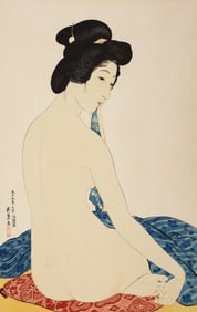 Hashiguchi Goyo ''Woman after a Bath'' Woodblock