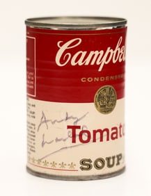 Andy Warhol Signed Campbell's Soup Can