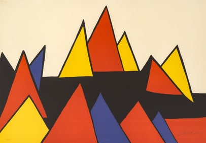 Alexander Calder ''The Red Pyramid'' 1970 Color Lithograph