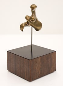 Eli Karpel ''Flight'' 1970 Bronze Sculpture