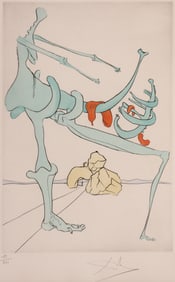 Salvador Dali ''Mother and Child'' 1975 Color Engraving