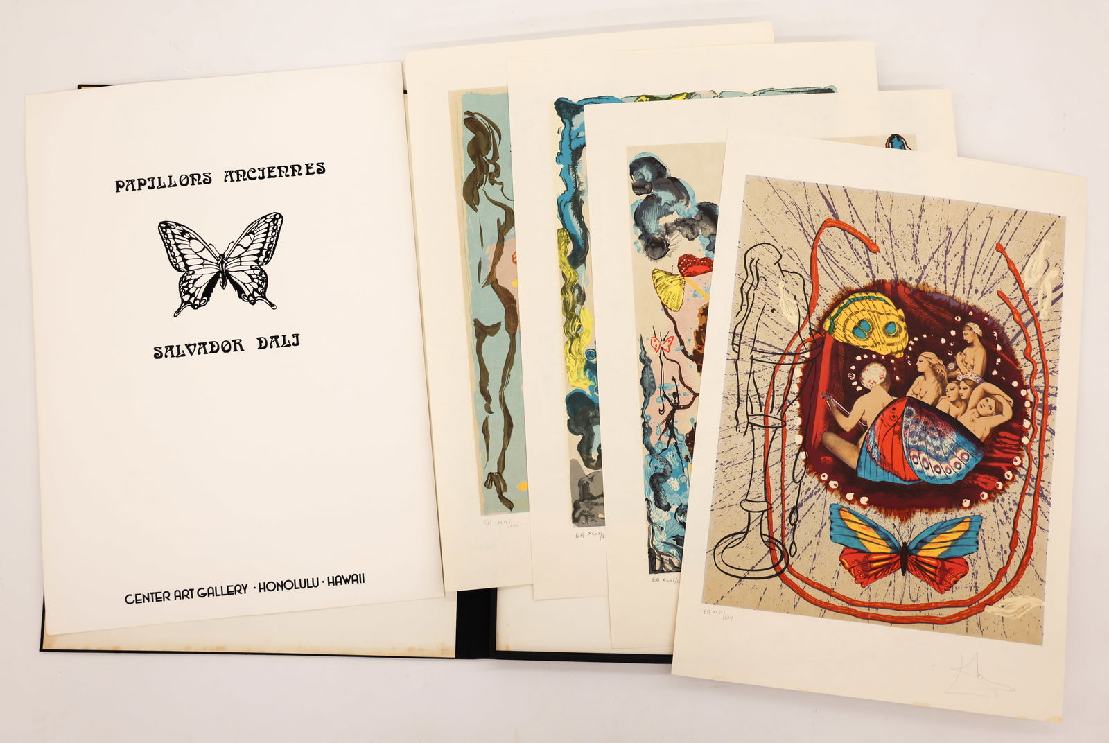 Salvador Dali ''Papillons Anciennes'' 1977 Lithograph (1 of 6)