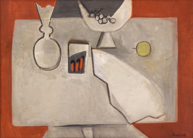 Francisco Bores Lopez ''Cubist Still Life'' 1948 Oil