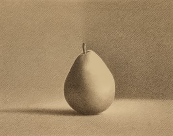 Martha Alf ''Pear #28'' 1981 Pastel