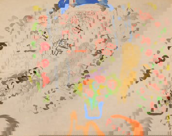 Bob Paul Kane ''Paris'' Watercolor