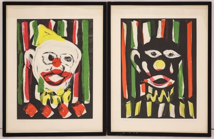 2pc Kim MacConnel ''Ibeji'' 1993 Pilchuck Monotypes