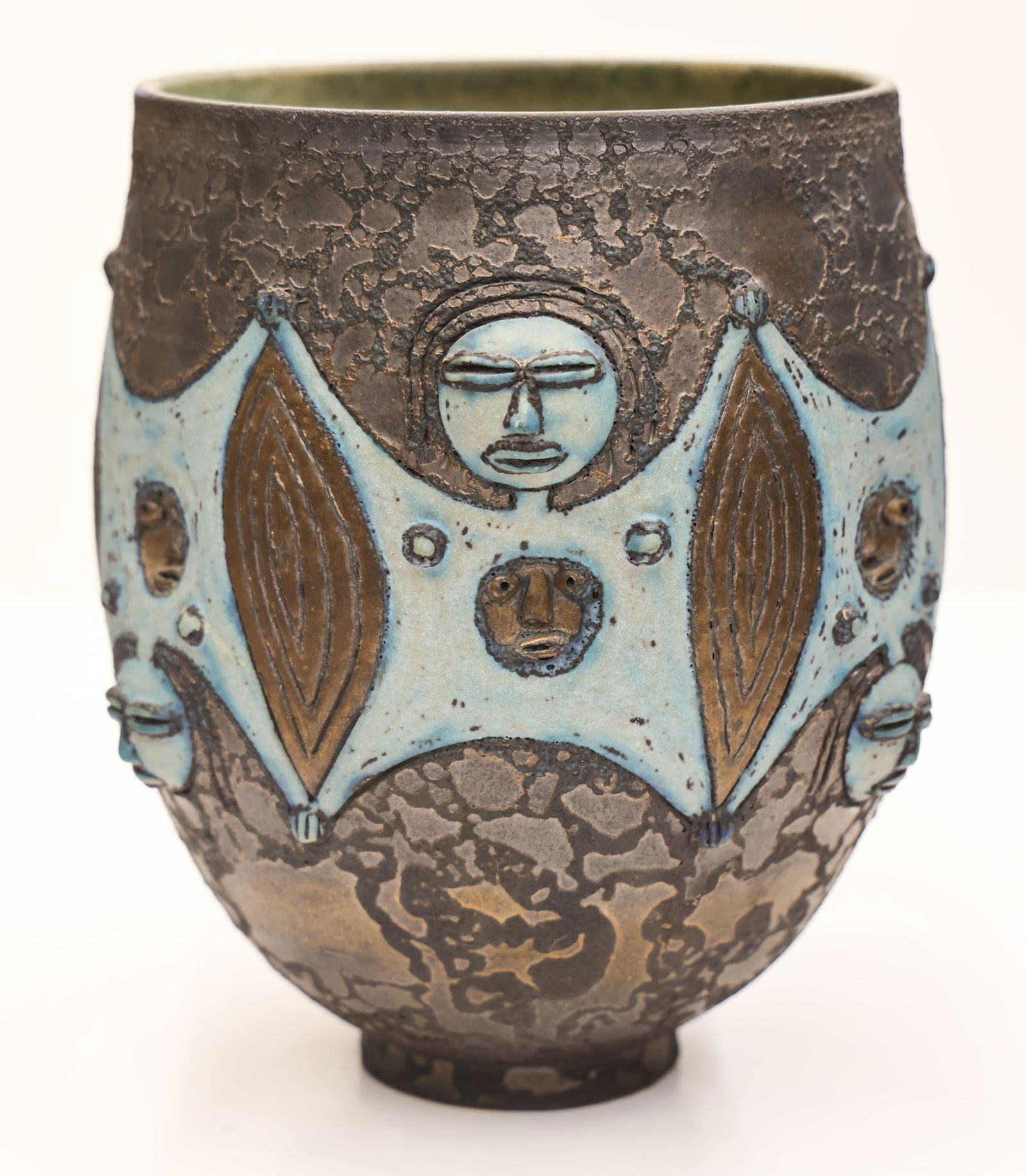 Mary & Edwin Scheier Black Volcanic Vessel (1 of 3)