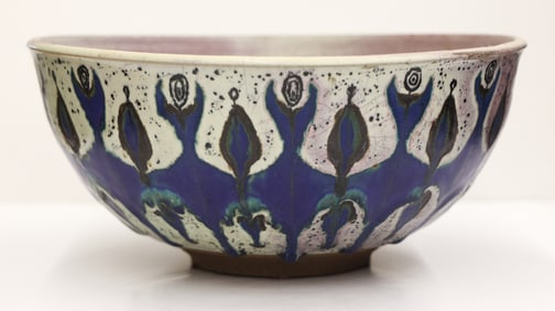 Howard Kottler ''Inlaid Bowl'' (Cranbrook) 1957 Stoneware