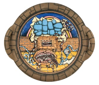 Robert Sperry ''Blue Bag Series #3'' 1975 Ceramic