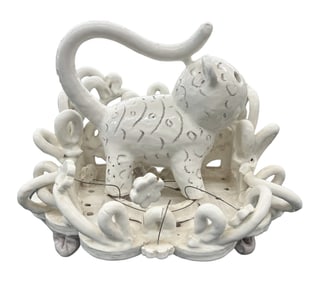 Jeffry Mitchell ''Cat Shrine'' Glazed Earthenware