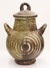 Robert Sperry ''Bullseye Jar'' Stoneware
