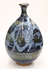 Antonio Prieto Wax Resist Vase Stoneware