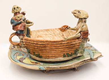 Ben Sams Sculptural Planter with Tray