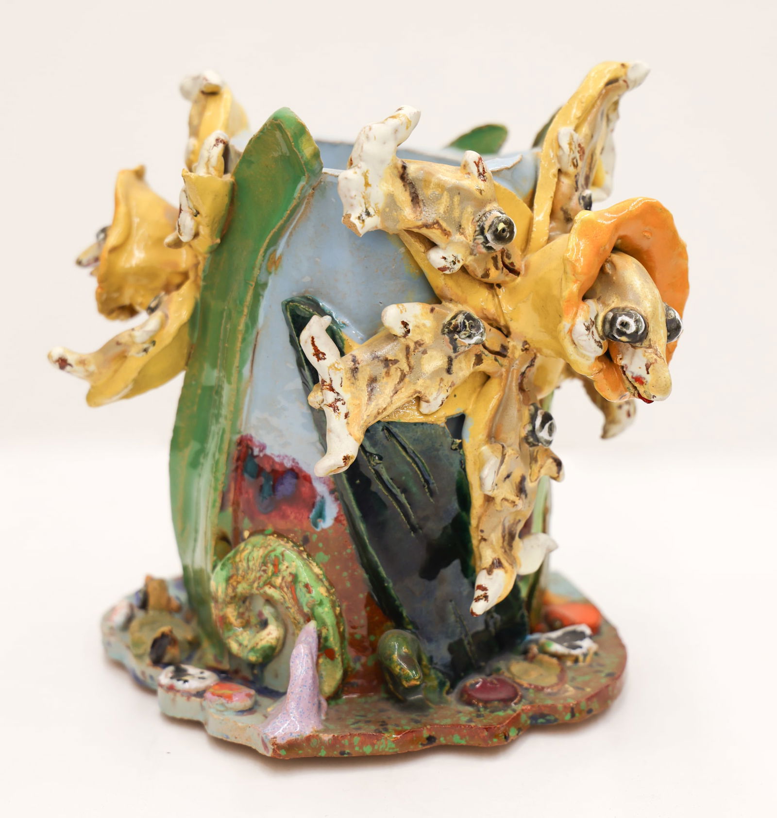 Maija Peeples-Bright Flower Vessel Ceramic (1 of 3)