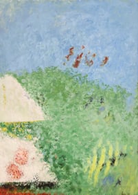 William Ivey ''Untitled'' (Blue Sky) 1984 Oil