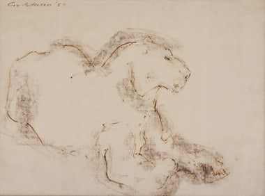 Guy Anderson ''Lioness'' 1957 Ink
