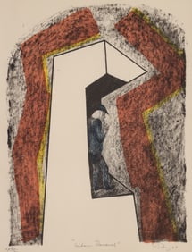 Mark Tobey ''Urban Renewal'' 1964 Color Lithograph