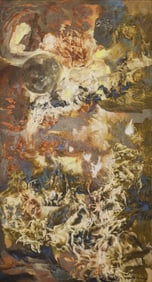 Kenneth Callahan ''Time and Space'' 1960 Oil