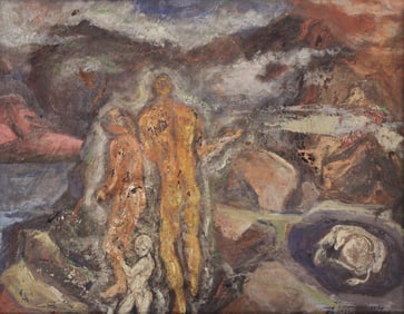 Kenneth Callahan ''In the Beginning'' Tempera