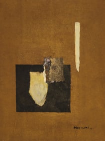 Paul Horiuchi ''Golden Touch'' 1970's Casein Collage