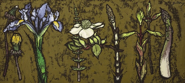 Richard Gilkey ''Flowers and Asparagus'' Oil