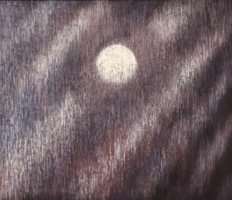 Richard Gilkey ''Winter Moon'' Large Oil