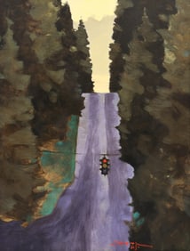 Z.Z. Wei ''Stop Light'' (Country Road) Oil