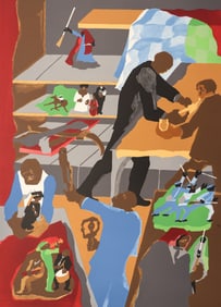 Jacob Lawrence ''Memorabilia'' 1990 Lithograph