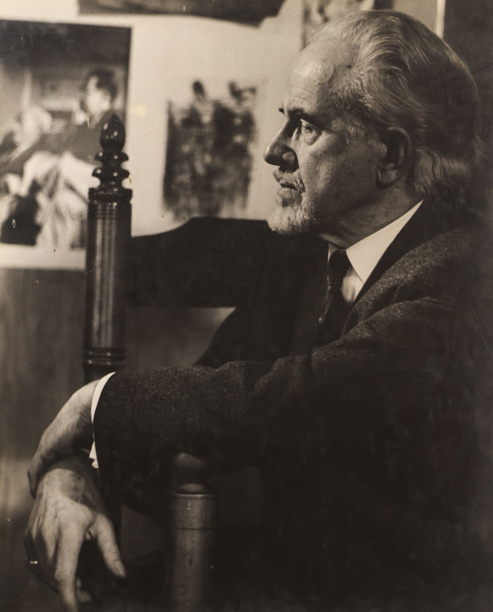 George Uchida ''Profile - Mark Tobey'' Silver Gelatin Print (1 of 3)