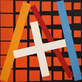 Spencer Moseley ''Add Four'' 1961 Oil