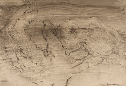 Kenneth Callahan ''Hands'' Sumi Ink and Wash