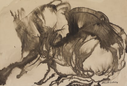 Kenneth Callahan ''Rat'' Sumi Ink and Wash