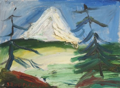 Jay Steensma ''Mt. Hood'' 1992 Oil