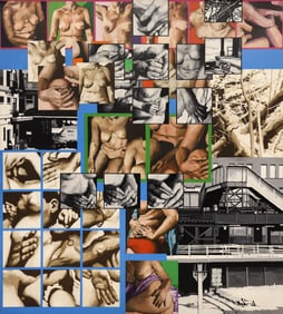 Peter Holbrook ''LaSalle Street Bridge'' 1967 Acrylic