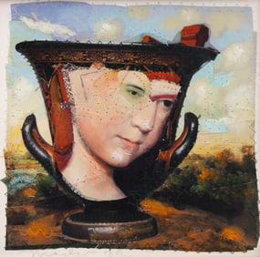 Michael Madzo ''The Deep Song'' 1991 Mixed Media Collage