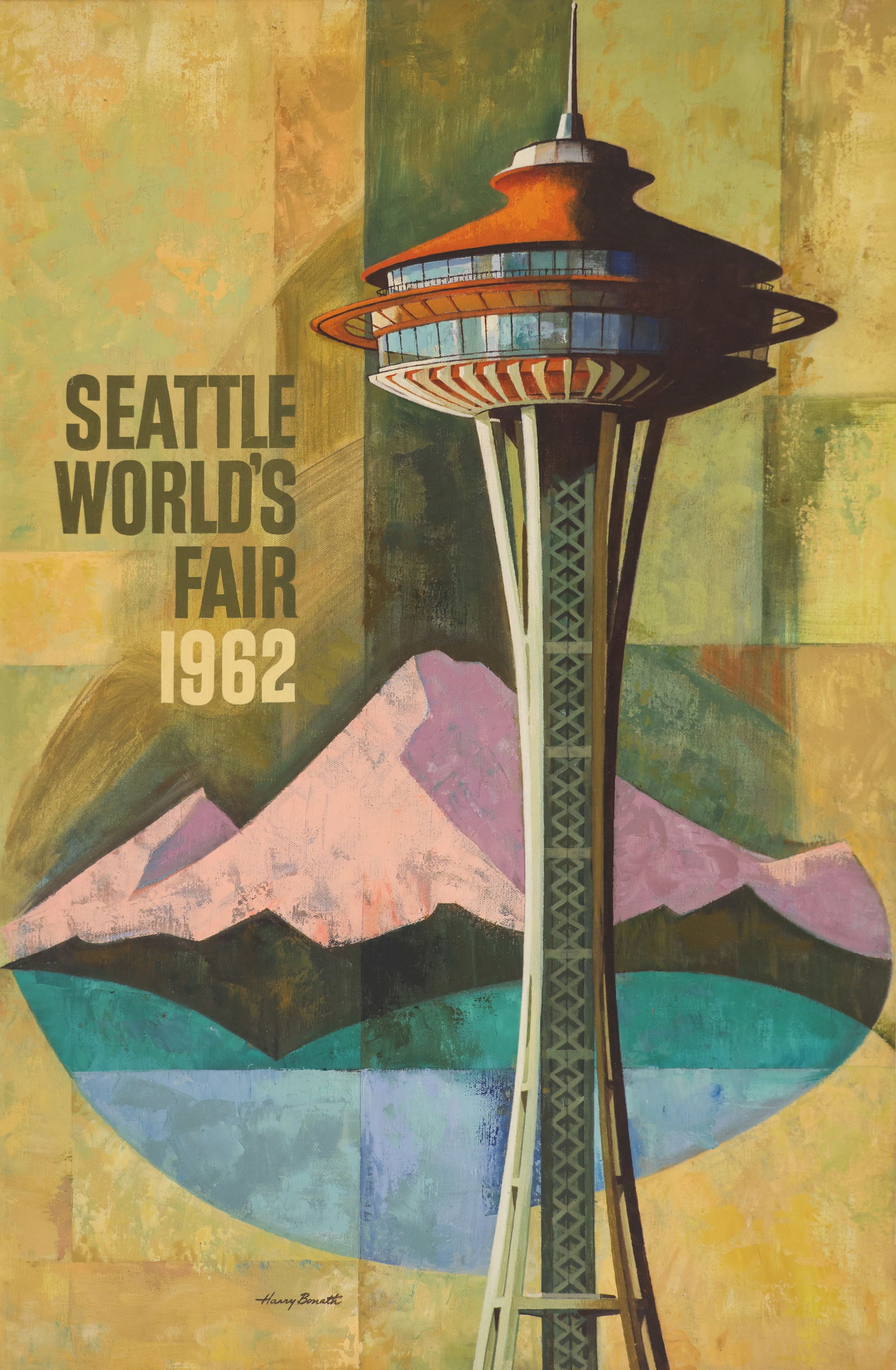 Harry Bonath ''Seattle World's Fair 1962'' Oil