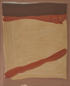 Leo Adams ''Untitled'' (Abstract) 1976 Oil