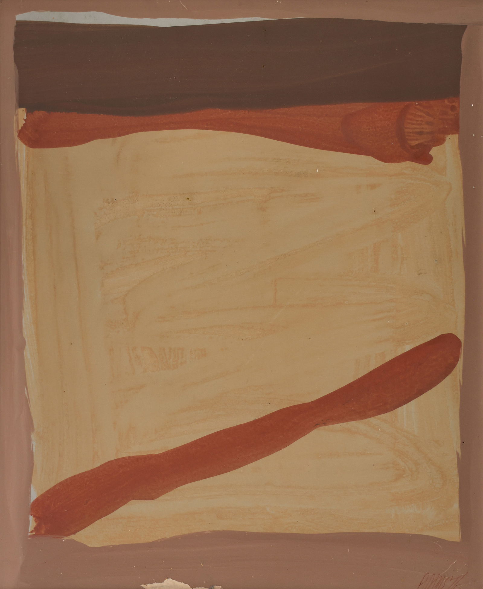 Leo Adams ''Untitled'' (Abstract) 1976 Oil (1 of 2)