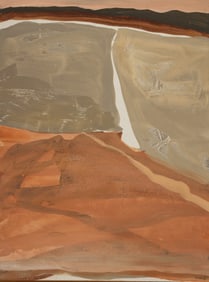 Leo Adams ''Reservation Landscape'' 1976 Oil