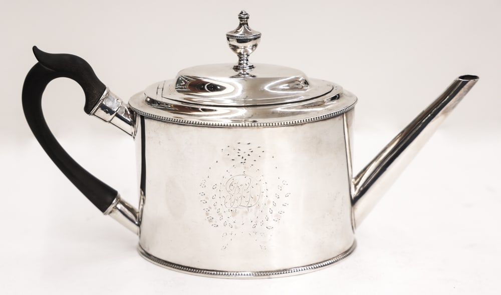 John Burger American Federal Coin Silver Teapot (1 of 3)