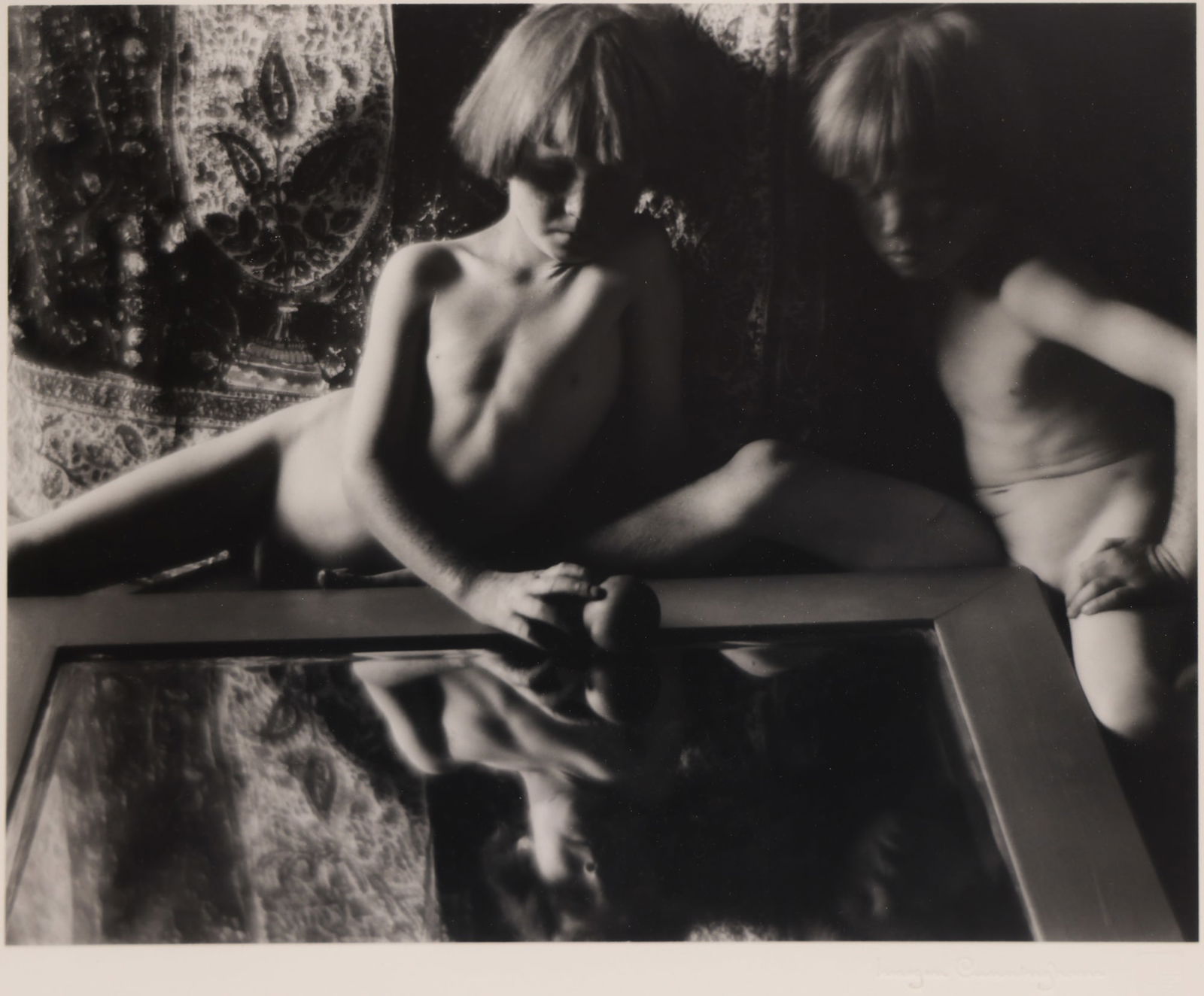 Imogen Cunningham ''Twins with Mirror'' 1923 Silver Print (1 of 3)