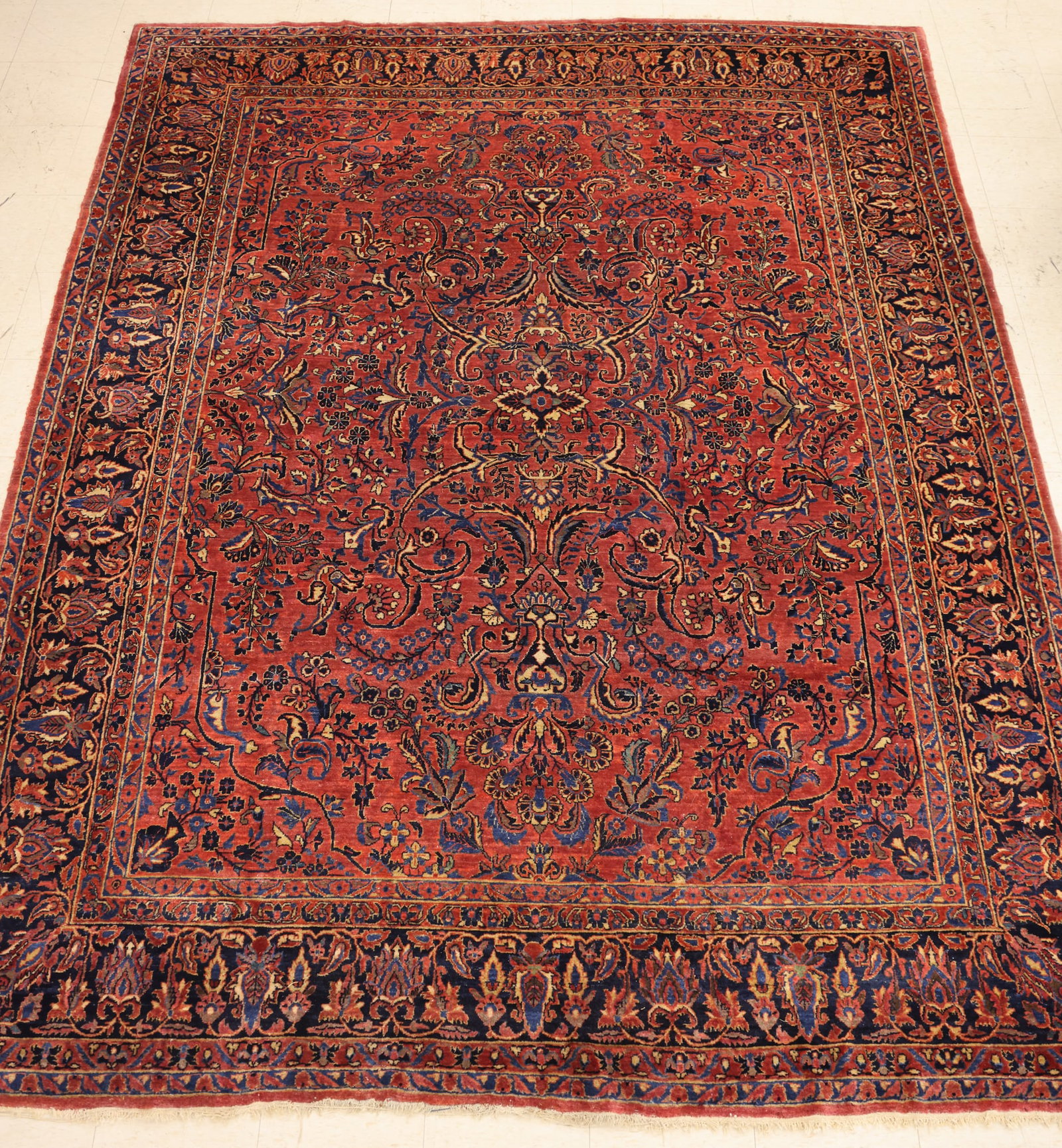 Semi Antique Persian Sarouk Oriental Rug (1 of 4)