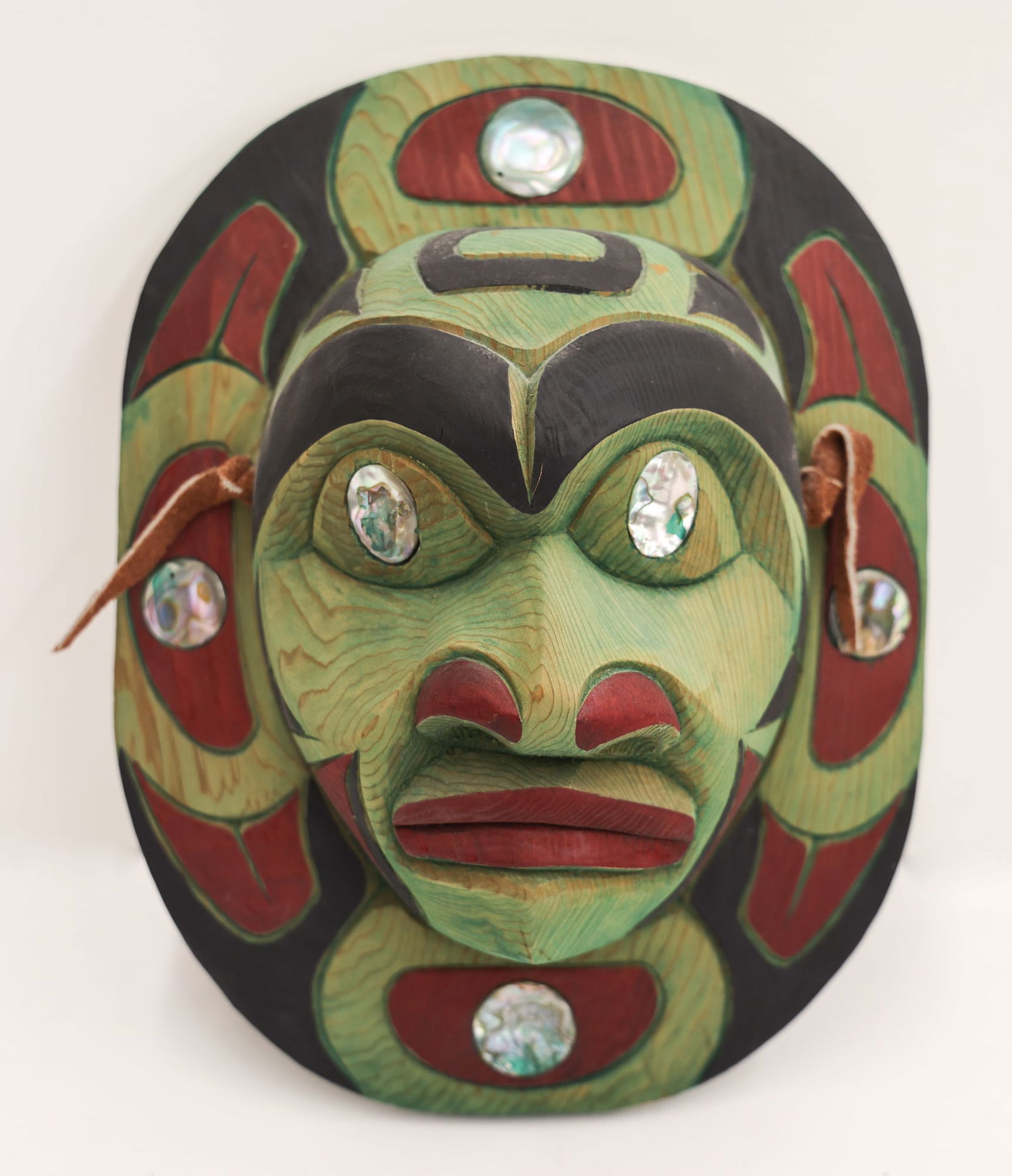 Doug LaFortune ''Moon'' Cedar Frontlet Mask (1 of 2)