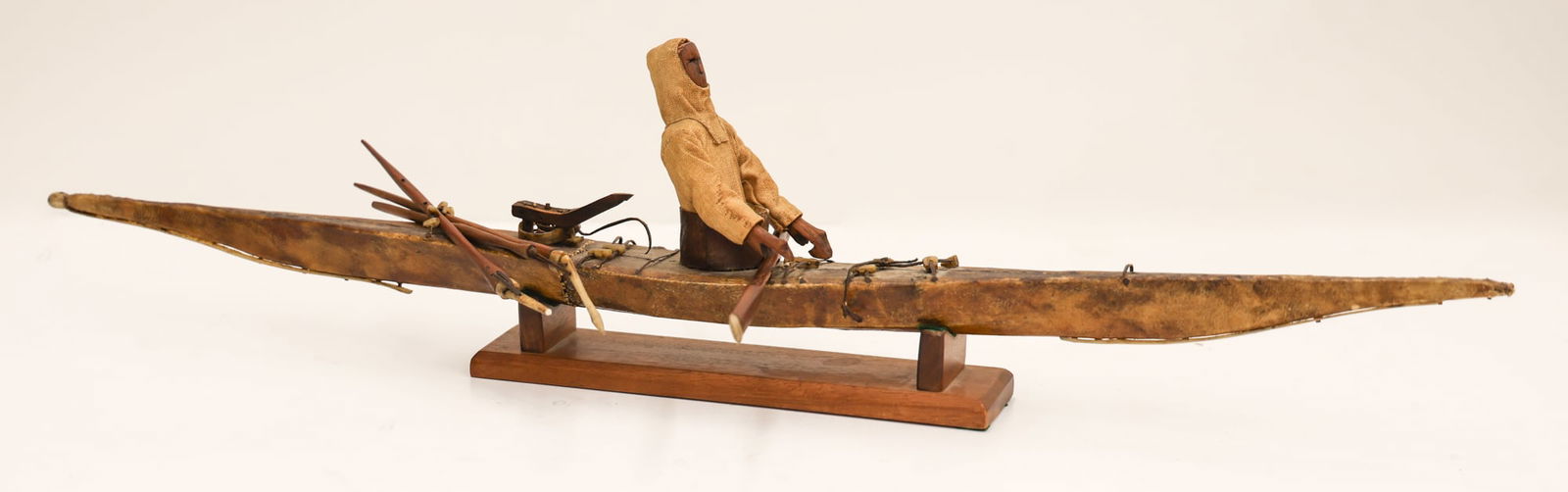 Antique Yupik Eskimo Kayak Model (1 of 4)