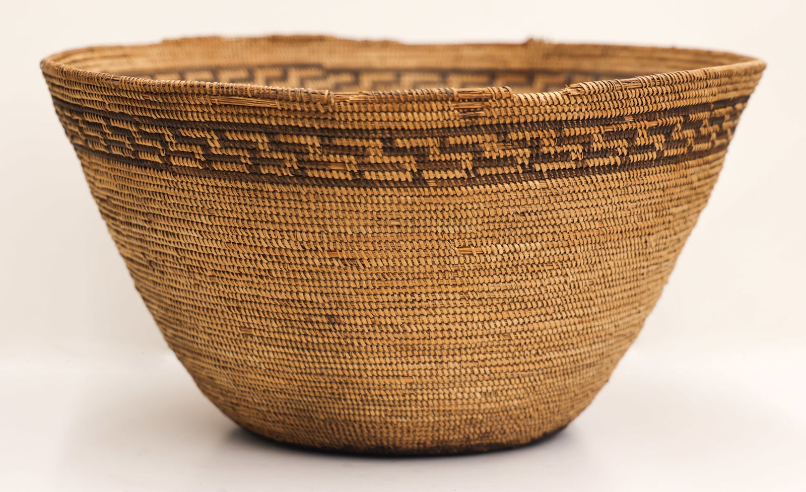 Old Chumash Large Indian Basket (1 of 6)