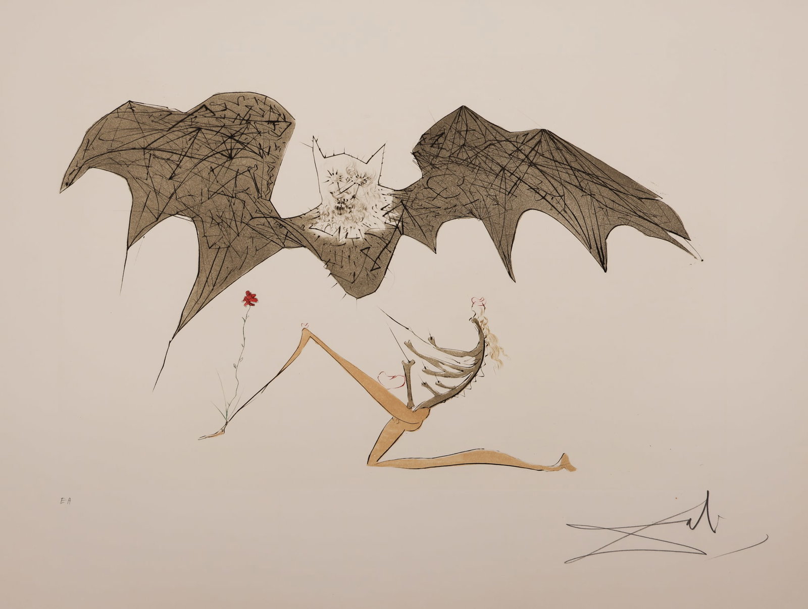 Salvador Dali ''L'ange de la Melancolie'' 1972 (1 of 3)