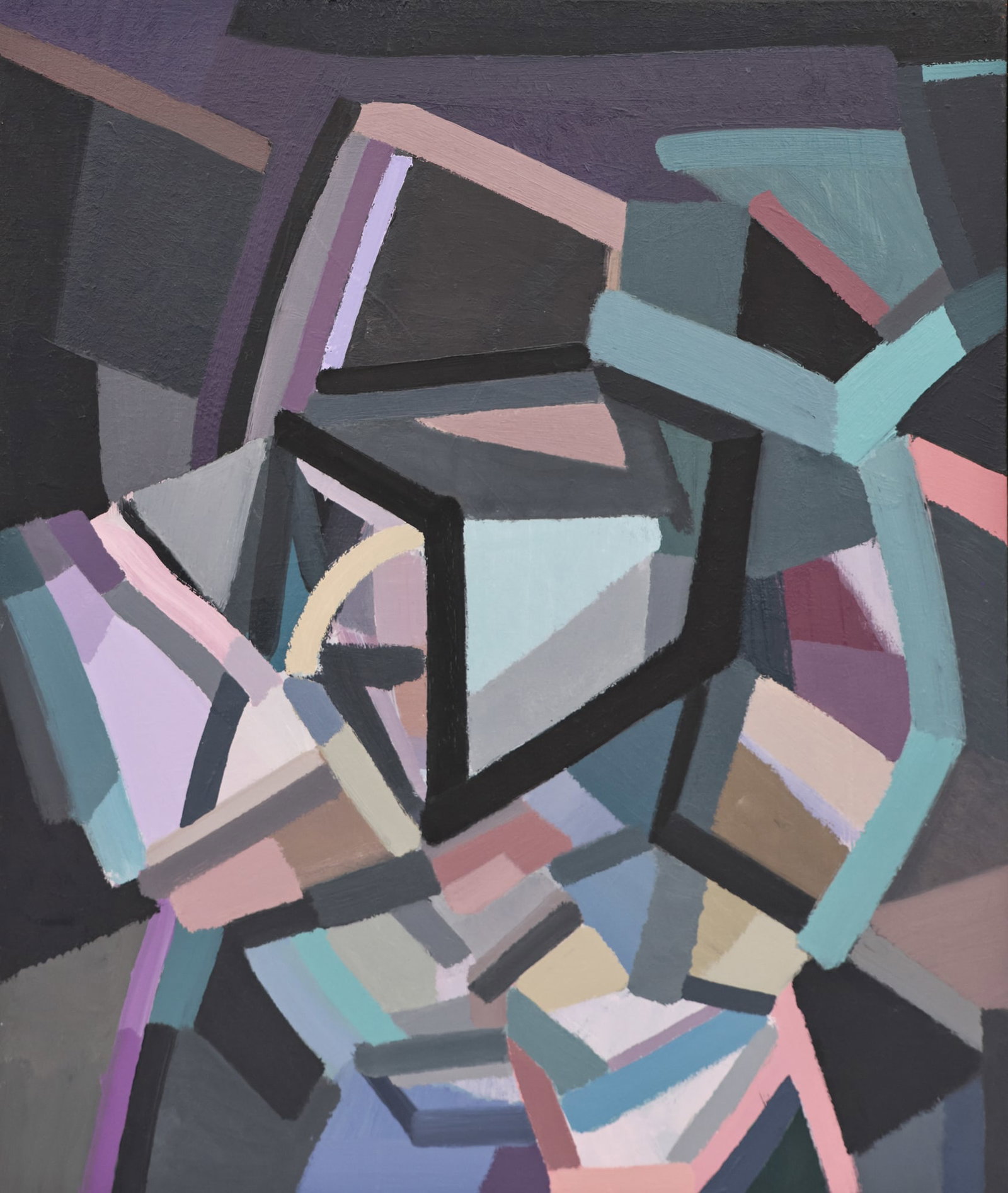 Kimberly Trowbridge ''The Intuit'' 2011 Oil: Kimberly Trowbridge (20/21st Cent. Washington) ''The Intuit'' 2011 Oil on Canvas 24''x20'' Image. Signed and titled on verso. Plasteel fine framing 25.5''x21.5''. Excellent condition.