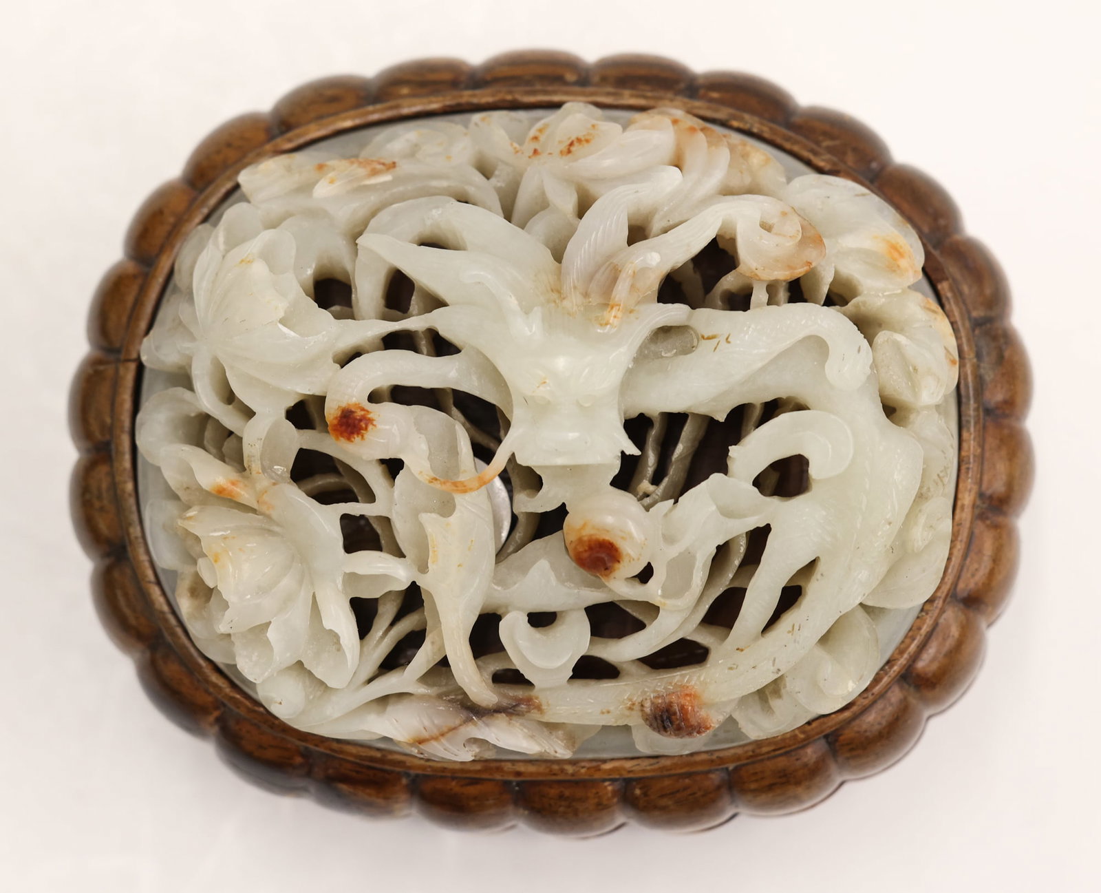 Chinese Ming Jade Dragon Plaque Inset Box (1 of 13)